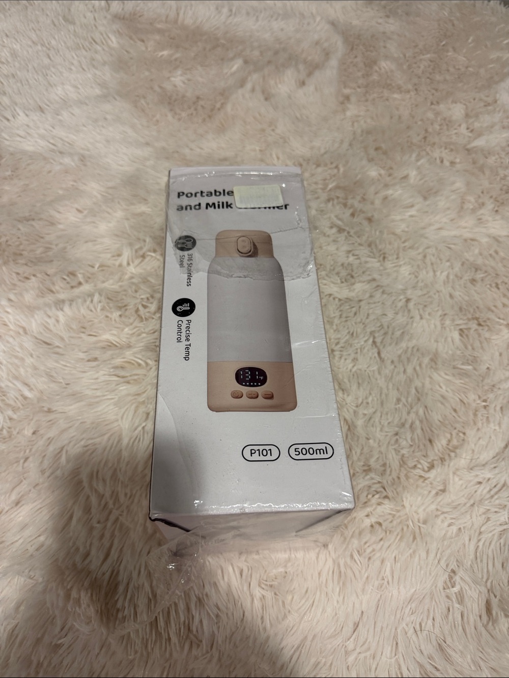 Portable Milk Warmer and Bottle - .